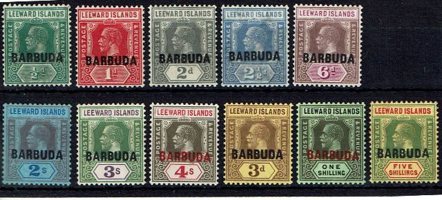 Image of Barbuda SG 1/11 VLMM British Commonwealth Stamp
